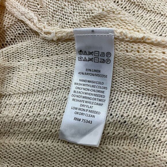 JOIE Linen Blend Short Sleeve Cardigan - Picture 6 of 6